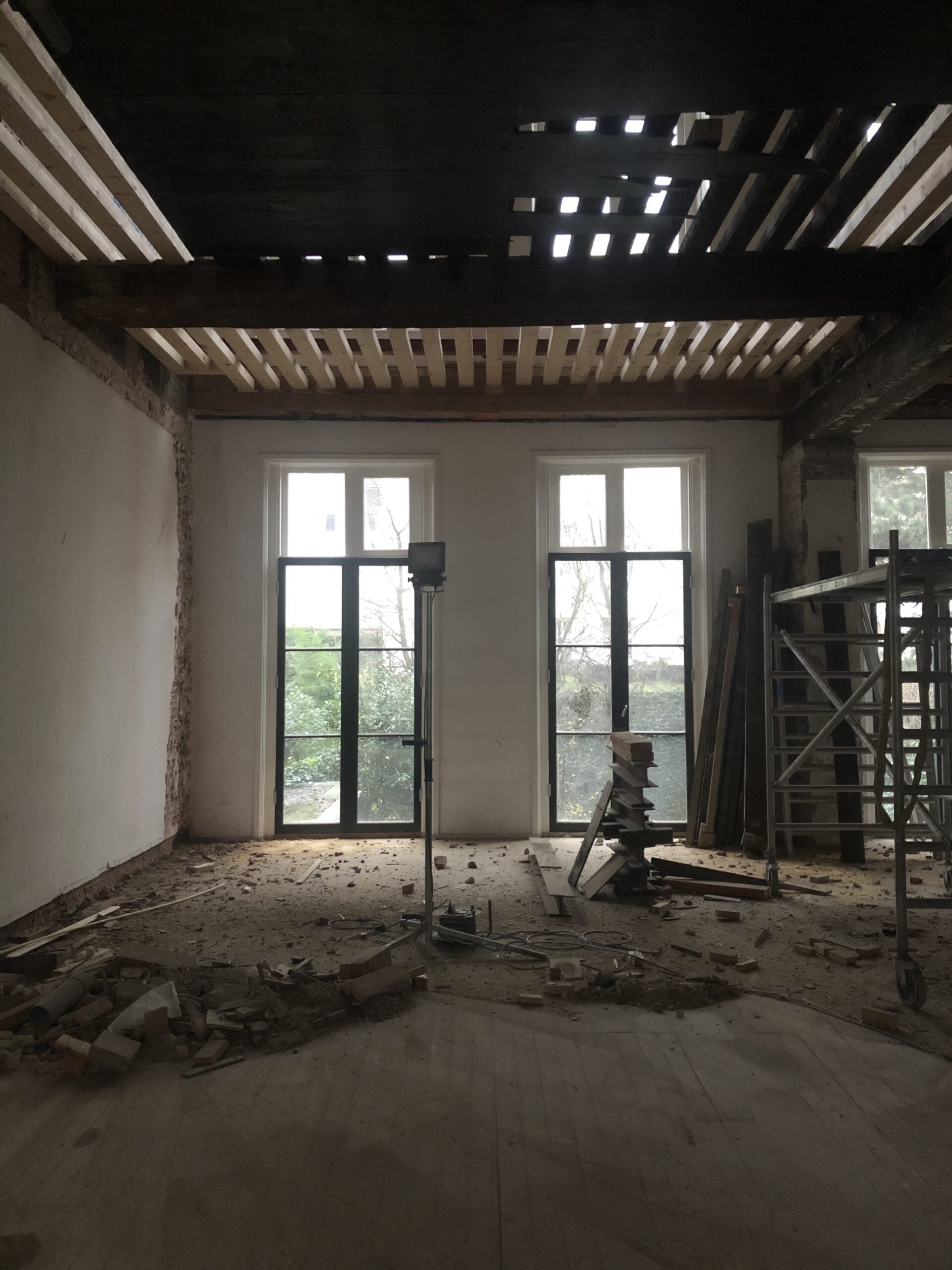 Begeleiding van de bouw